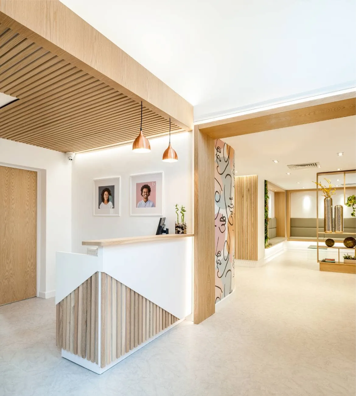 beyond dental reception entrance