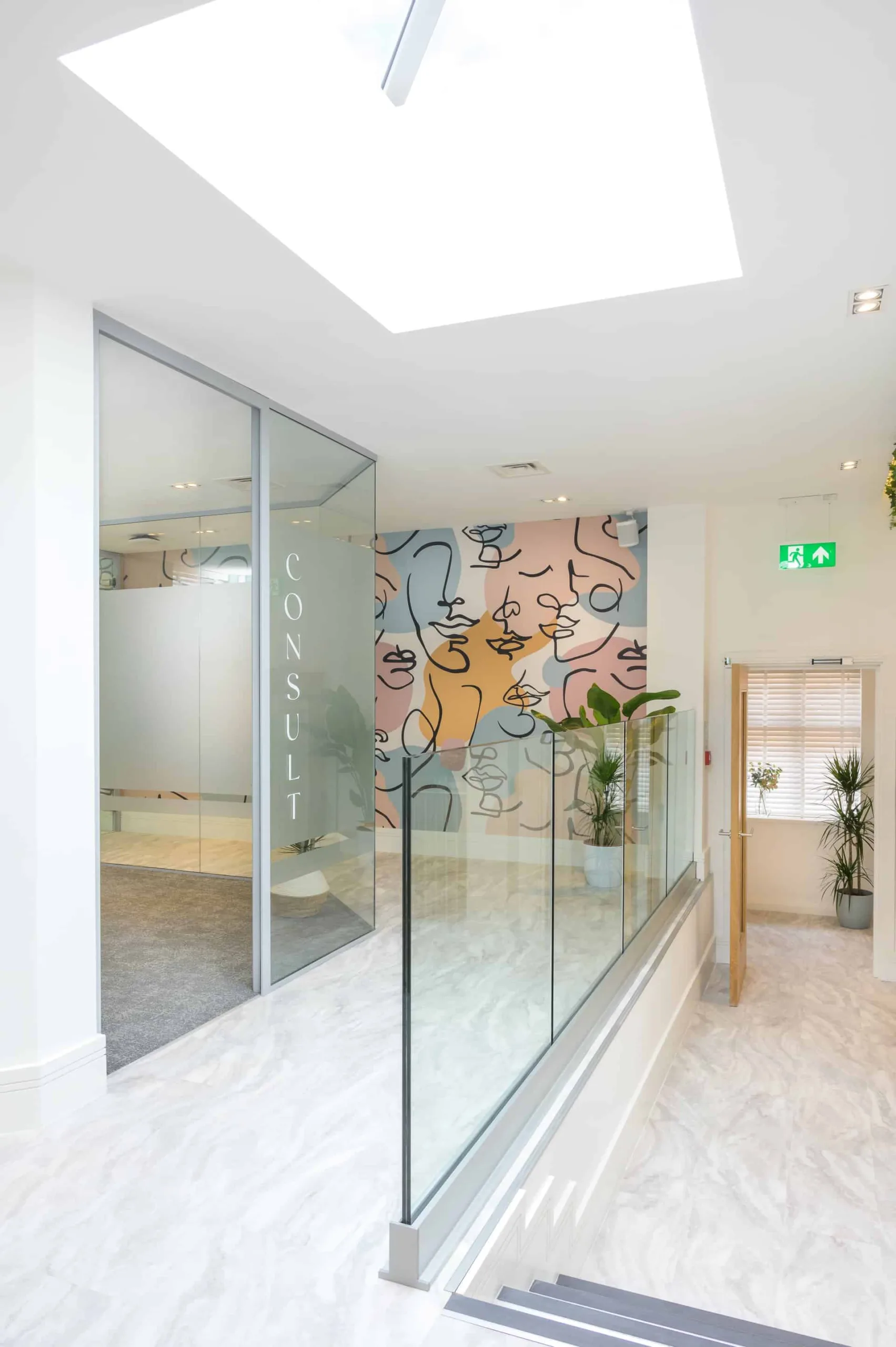 beyond-dental-solihull-hallway-skylight-door