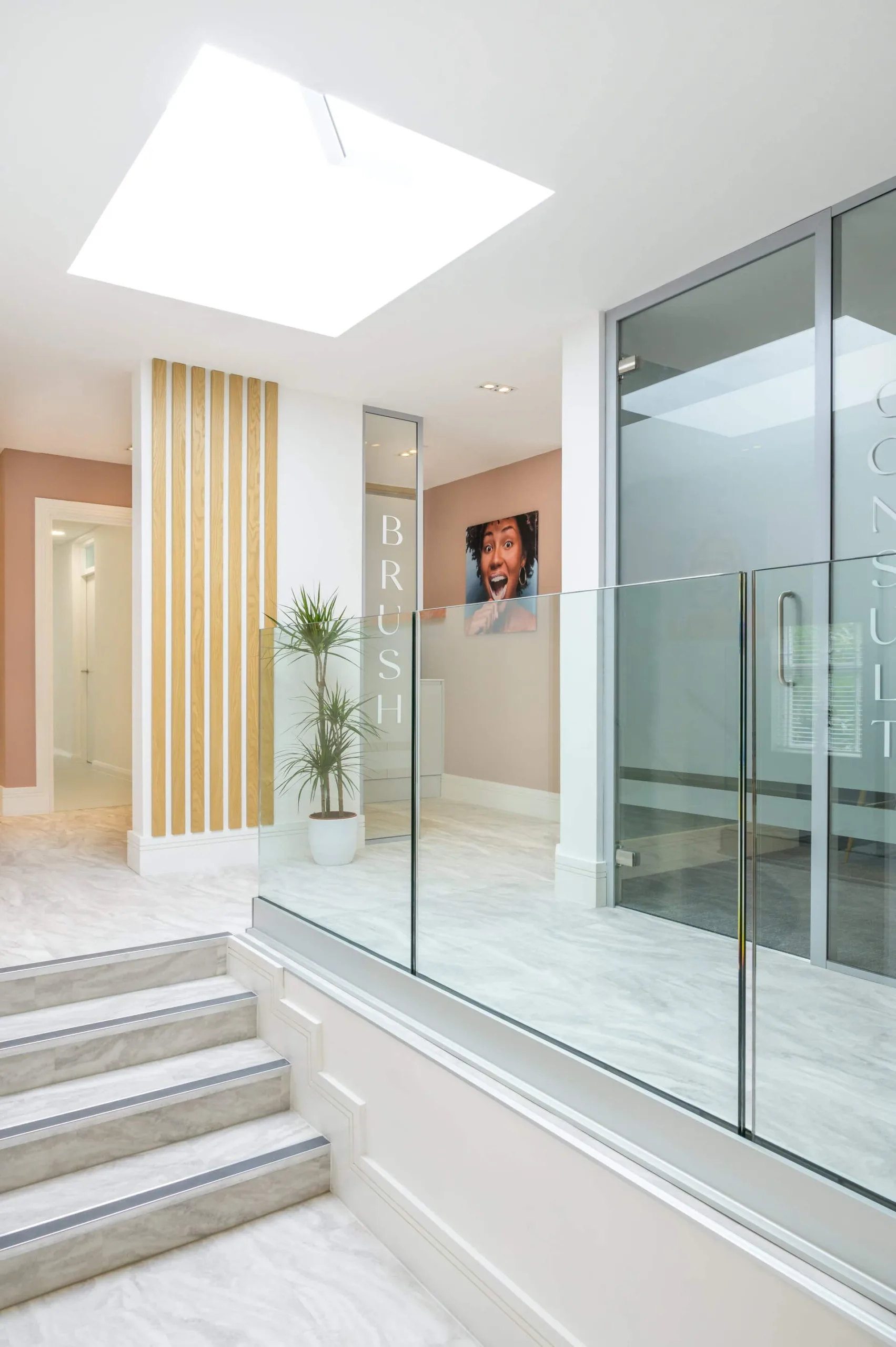 beyond-dental-solihull-hallway-skylight-brushstop